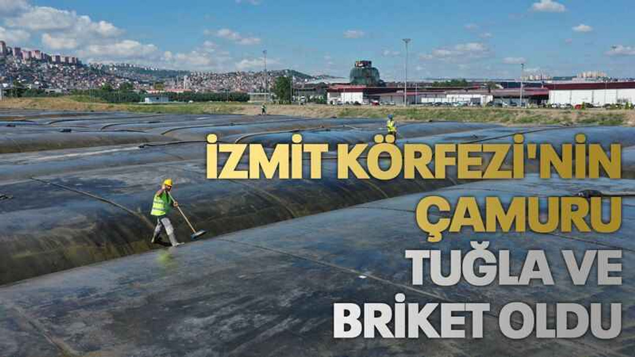 İzmit Körfezi'nin çamuru tuğla ve briket oldu